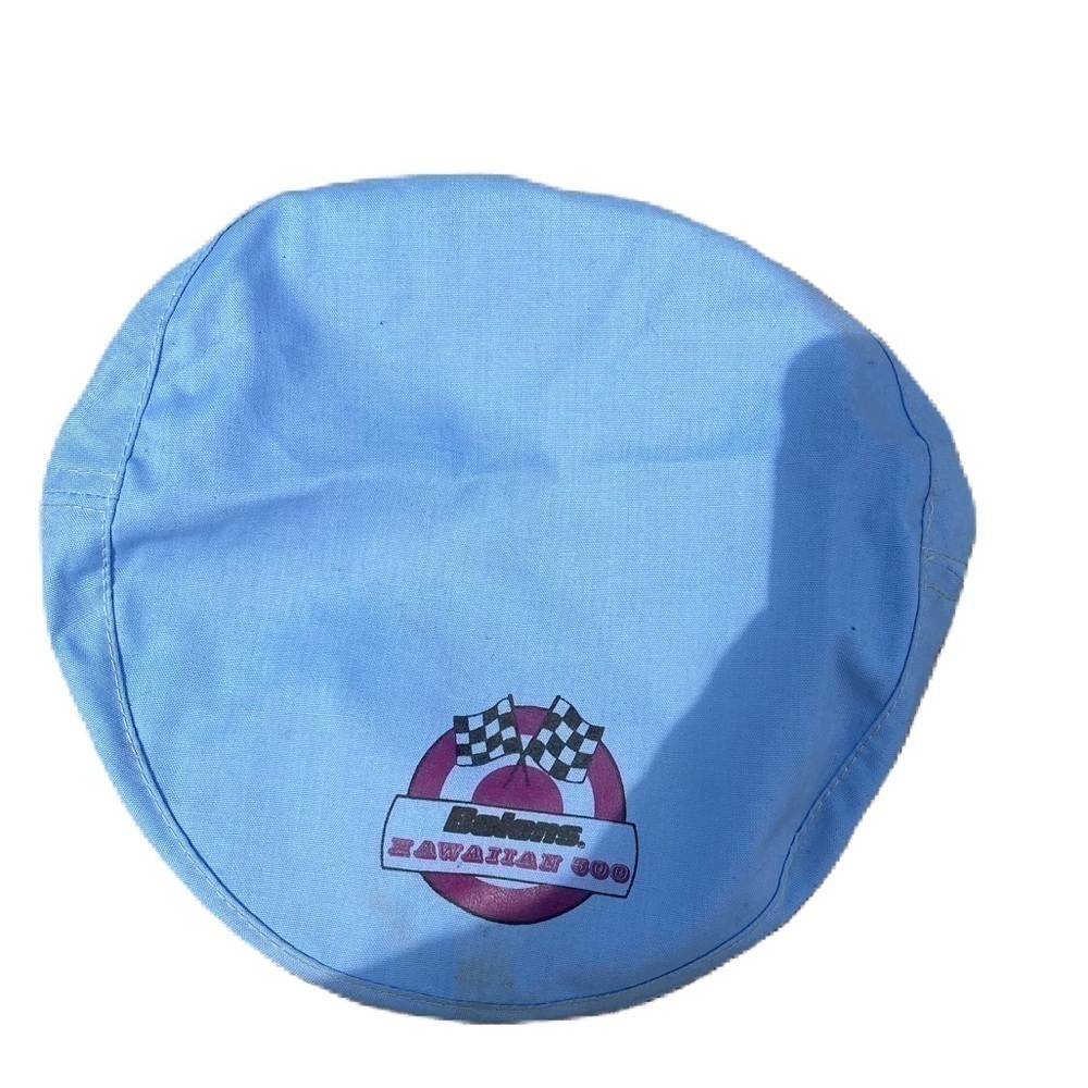 Vintage Bolens Hawaiian 500 Race Beret SnapBack Trucker Hat Blue